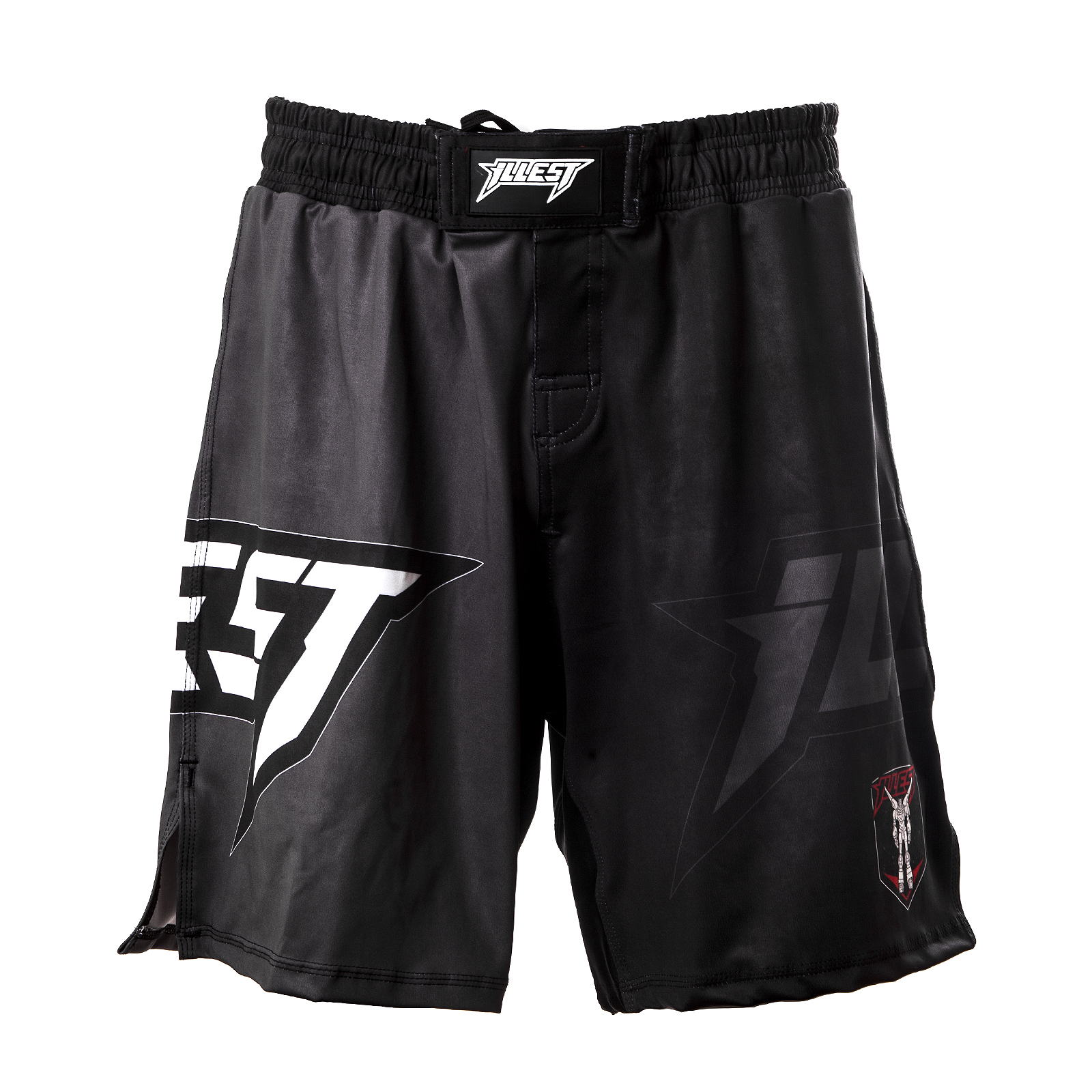 ILLEST Voltron shorts featuring ILLEST logo printed graphics on the side leg